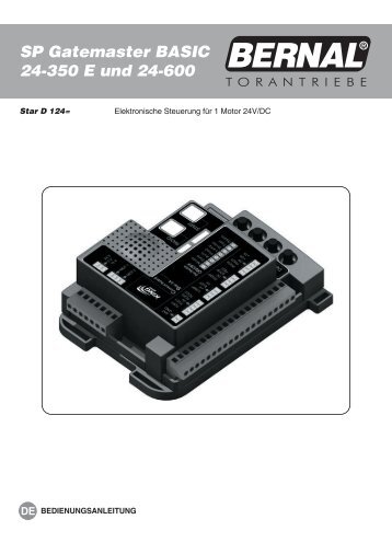 SP Gatemaster BASIC 24-350 E und 24-600 - BERNAL Torantriebe ...