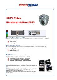 CCTV-Video Händlerpreisliste 2015 gültig ab 01.05.15