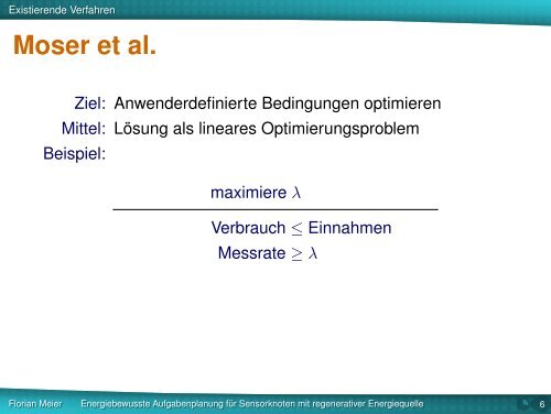 Präsentation - Institut für Telematik - TUHH