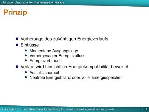 Präsentation - Institut für Telematik - TUHH