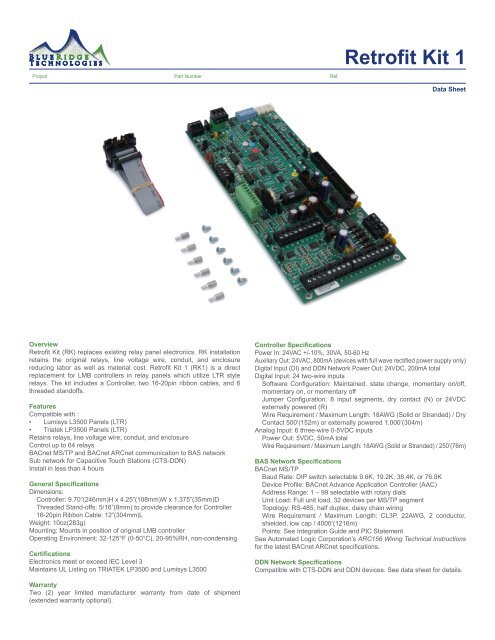 RK1 Data Sheet - Blue Ridge Technologies