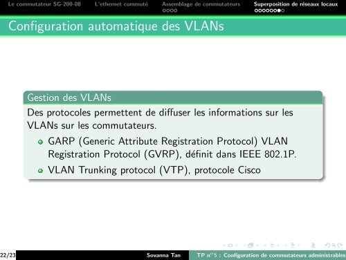 Présentation pour le TP n°5