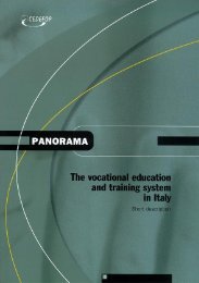 Vocational education and training in Italy