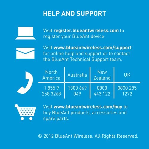 COMMUTE USER GUIDE - BlueAnt Wireless