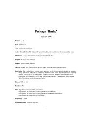 Package 'Hmisc' - R