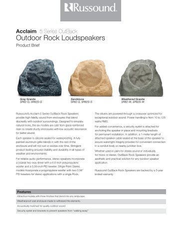 Outdoor Rock Loudspeakers - Russound