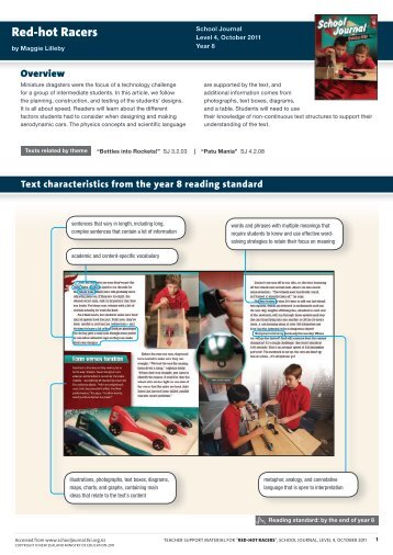 L4 October 2011 - Red-hot Racers - Literacy Online