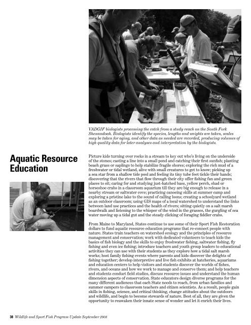 Program Update - Wildlife and Sport Fish Restoration Program - U.S. ...