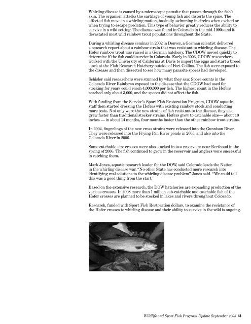 Program Update - Wildlife and Sport Fish Restoration Program - U.S. ...