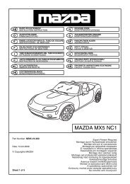 MAZDA MX5 NC1 - MX5 Parts