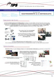 Curso de MANTENIMIENTO de la MOTOCICLETA - EPS Online