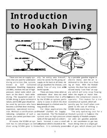 Introduction to Hookah Diving - Keene Engineering