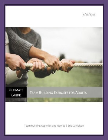 ULTIMATE GUIDE TEAM BUILDING EXERCISES ADULTS