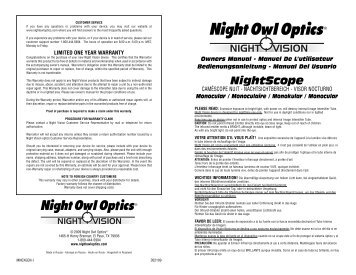 NightScope - Night Owl Optics