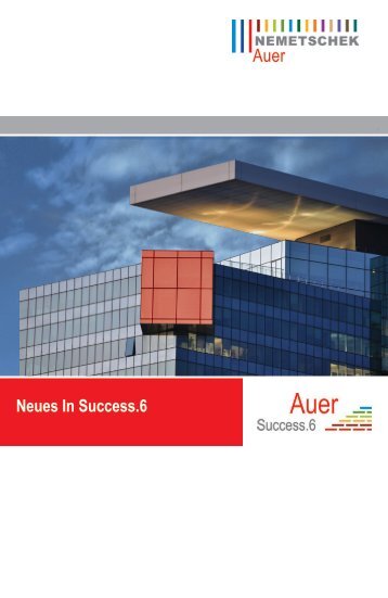 Neues In Success.6 - AUER - Die Bausoftware GmbH