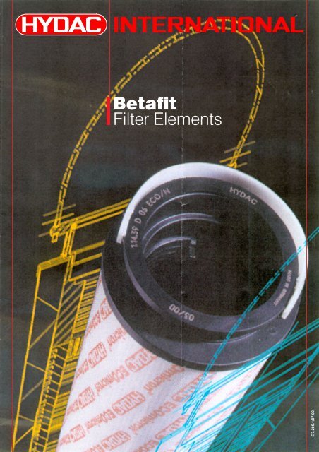 BETAFIT® filter elements - filtr, filtry, filtrace