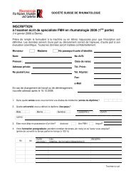 INSCRIPTION Ã  l'examen Ã©crit de spÃ©cialiste FMH en rhumatologie ...