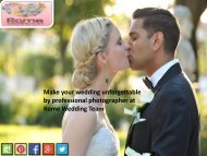 Get impressive and modern  wedding photographer at Rome Wedding Team