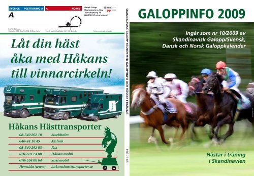GALOPPINFO 2009 Ã˜vrevoll Galoppbane 