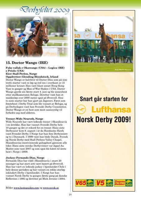 Program Derby_komplett.pdf - Ãvrevoll Galoppbane