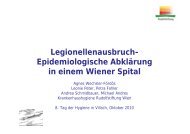 Legionellenausbruch - 8. Tag der Hygiene