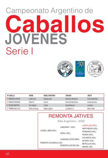 Anuario, paginas 59-82 - Asociación Argentina de Fomento Equino