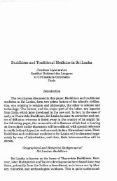 Buddhism and Traditional Medicine in Sri Lanka - The Institute of ...