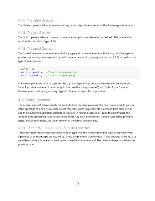 TypeScript Language Specification v1.5