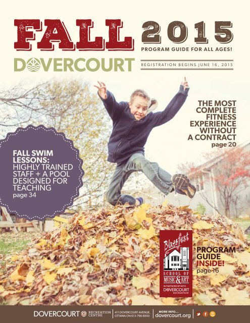 Dovercourt Fall 2015 Program Book