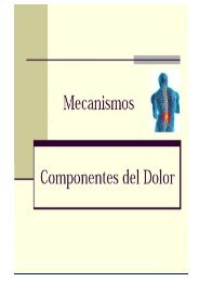 MECANISMOS Y COMPONENTES DEL DOLOR 