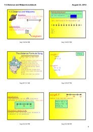 1-3 Distance and Midpoint.notebook - Mrs. Foy's Classroom