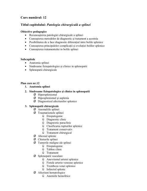 Ghid Studiu Chirurgie 3-modificat - UMF - Iuliu HaÅ£ieganu