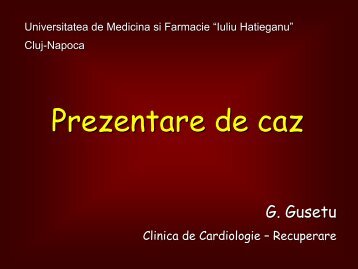 Prezentare de caz - UMF