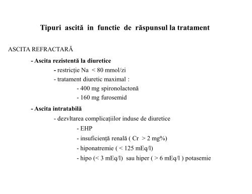 sindromul ascitic - UMF - Iuliu HaÅ£ieganu