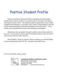 Positive Student Profile.pdf - Exceptional Children's Assistance Center