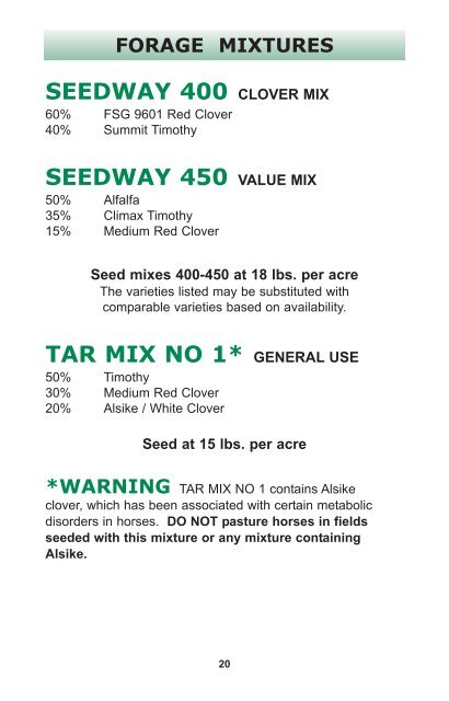 2013 Seed Guide - Seedway