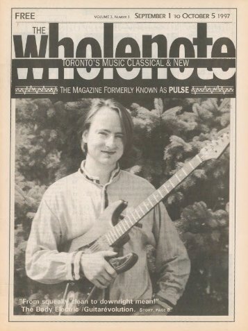 Volume 3 Issue 1 - September 1997