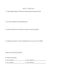 MEL3E – Practice Exam