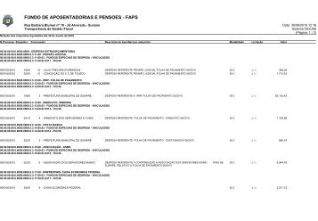 FUNDO DE APOSENTADORIAS E PENSOES - FAPS - Prefeitura ...