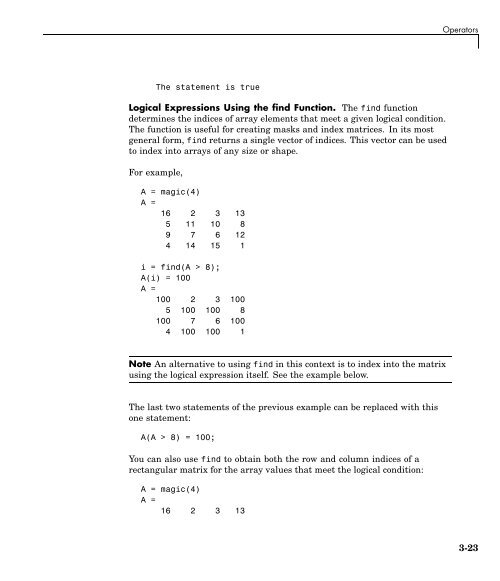 MATLAB Programming