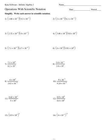 scientific notation worksheets.pdf