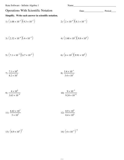 scientific notation worksheets.pdf