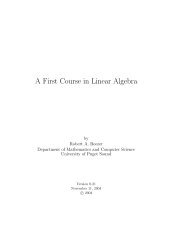 A First Course in Linear Algebra - University of Puget Sound