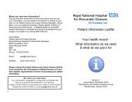 Patient Information Leaflet Your health record - Royal National ...