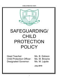 Child protection policy - Bow School