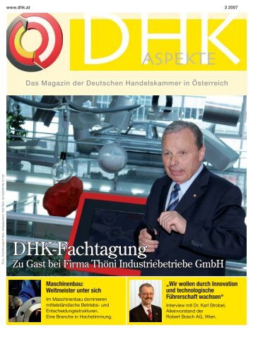 Zu Gast bei Firma Thöni Industriebetriebe GmbH - der Deutschen ...