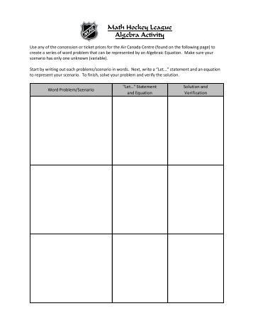 Grade 7 MHL Assignment: Patterning and Algebra