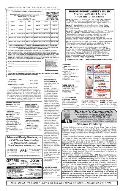 Lehigh Valley Trader June 25-July 8 edition