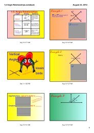 1.5 Angle Relationships.notebook - Mrs. Foy's Classroom