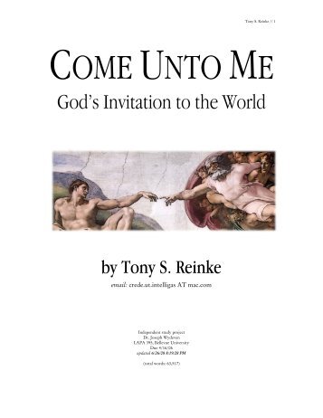 Come Unto Me: God's Invitation to the World - Richard Sibbes